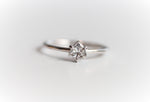 Trinity | 14K Trillion Diamond Solitaire Ring - Emi Conner Jewelry 