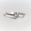 Trinity | 14K Trillion Moissanite Solitaire Ring - Emi Conner Jewelry 