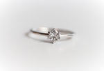 Trinity | 14K Trillion Moissanite Solitaire Ring - Emi Conner Jewelry 