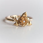 ROSE Ring | 14K Rose With A Rose Bud Ring - Emi Conner Jewelry 