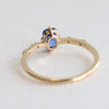 Aurora | Emerald Cut Blue Sapphire & Diamond Accented Ring
