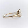 AVA | Pear 9 x 6 mm Charles & Colvard Moissanite® Cathedral Style Solitaire Ring - Emi Conner Jewelry 