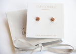 ROSE | 9K and 14K Rose Stud Earrings - Emi Conner Jewelry 