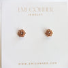 ROSE | 9K and 14K Rose Stud Earrings - Emi Conner Jewelry 