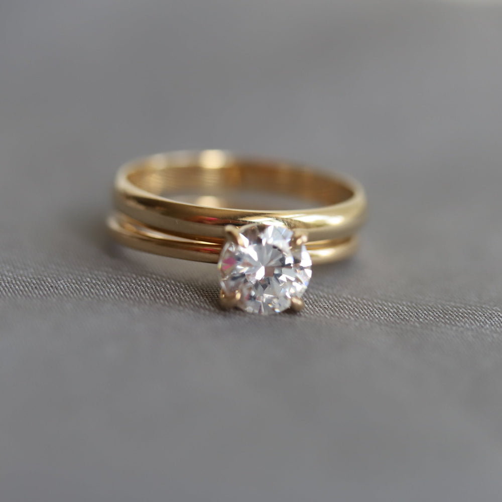3 mm Half Round Wedding Band