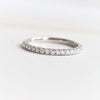 2 mm Pave' Set Diamond Wedding Ring