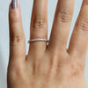 2 mm Pave' Set Diamond Wedding Ring
