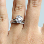 2 mm Pave' Set Diamond Wedding Ring