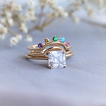 JOY | 5-Stone Double Arch Band in Love Is Love color