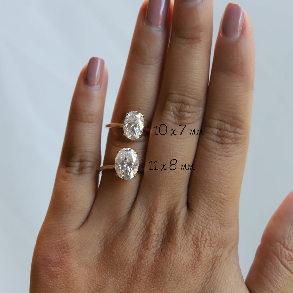 WYN Hidden Halo | Oval (Elongated) Solitaire Ring