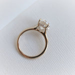 WYN Hidden Halo | Oval (Elongated) Solitaire Ring