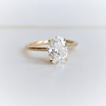 WYN Hidden Halo | Oval (Elongated) Solitaire Ring