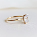 WYN Hidden Halo | Emerald Cut Solitaire Ring