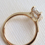 WYN Hidden Halo | Emerald Cut Solitaire Ring