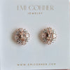 Victoria | 14K Morganite & Diamond Earrings - Emi Conner Jewelry 