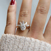 AVA | 1.5 ct. Oval Dainty Cathedral Solitaire Ring