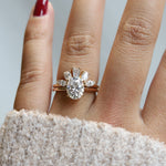 AVA | 1.5 ct. Oval Dainty Cathedral Solitaire Ring