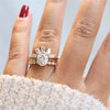 AVA | 1.5 ct. Oval Dainty Cathedral Solitaire Ring