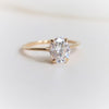 AVA | 1.5 ct. Oval Dainty Cathedral Solitaire Ring