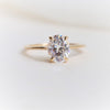 AVA | 1.5 ct. Oval Dainty Cathedral Solitaire Ring