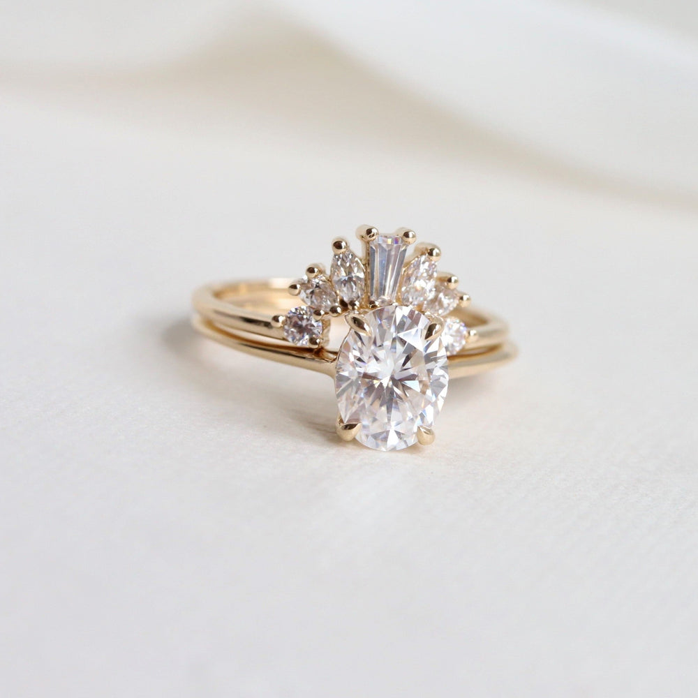 AVA | 1.5 ct. Oval Dainty Cathedral Solitaire Ring
