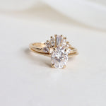 AVA | 1.5 ct. Oval Dainty Cathedral Solitaire Ring