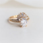 AVA | 1.5 ct. Oval Dainty Cathedral Solitaire Ring