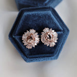 Victoria | Morganite & Diamond Earrings