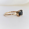 Stella | Oval 1.5 ct. Black Onyx Hidden Star East West Ring