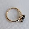 Stella | Oval 1.5 ct. Black Onyx Hidden Star East West Ring
