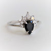 Ophelia | 1 ct. Pear Black Onyx & Diamond