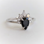 Ophelia XL | Pear Black Onyx & Diamond