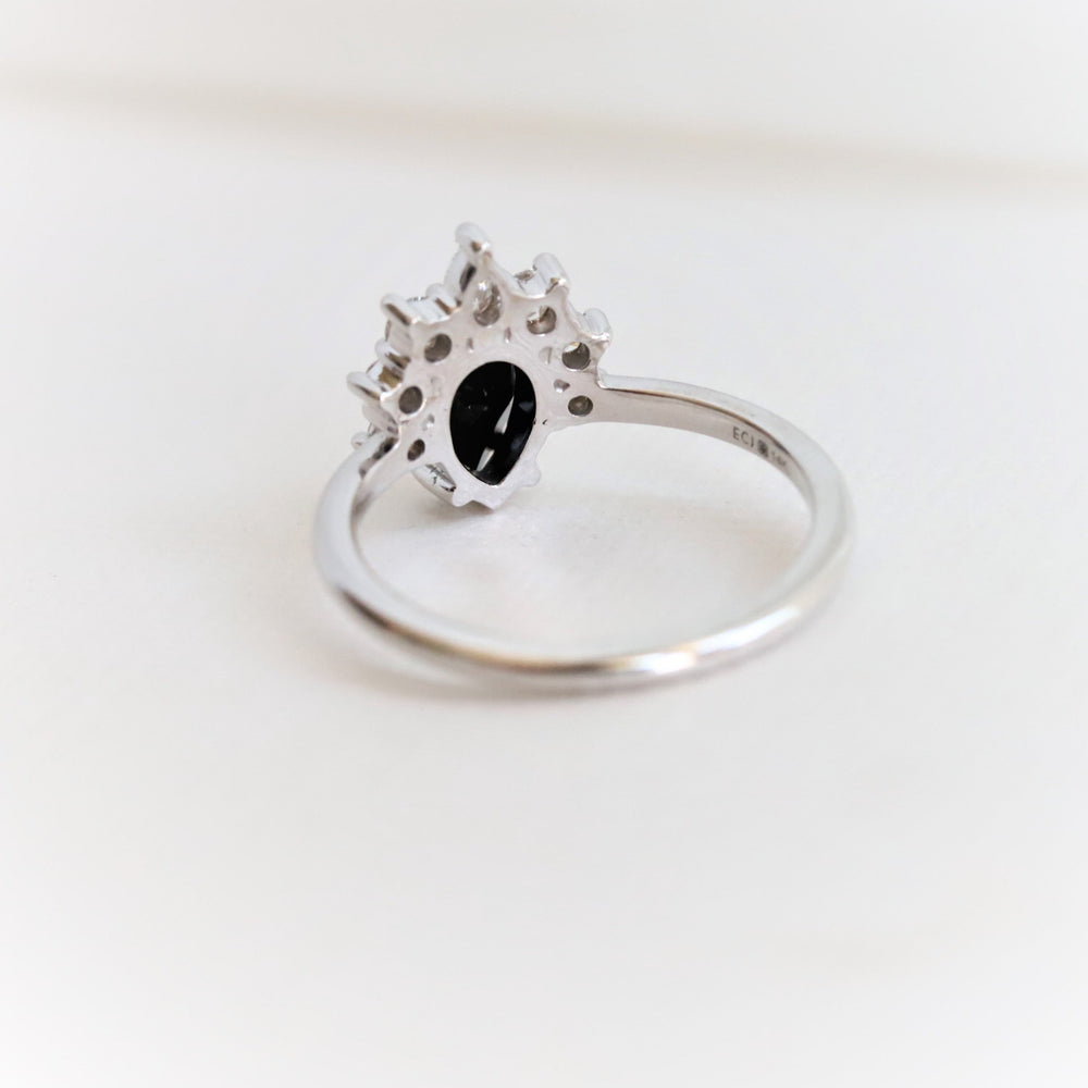 Ophelia XL | Pear Black Onyx & Diamond