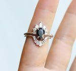 Ophelia XL | Pear Black Onyx & Diamond