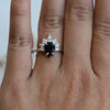 Ophelia XL | Pear Black Onyx & Diamond