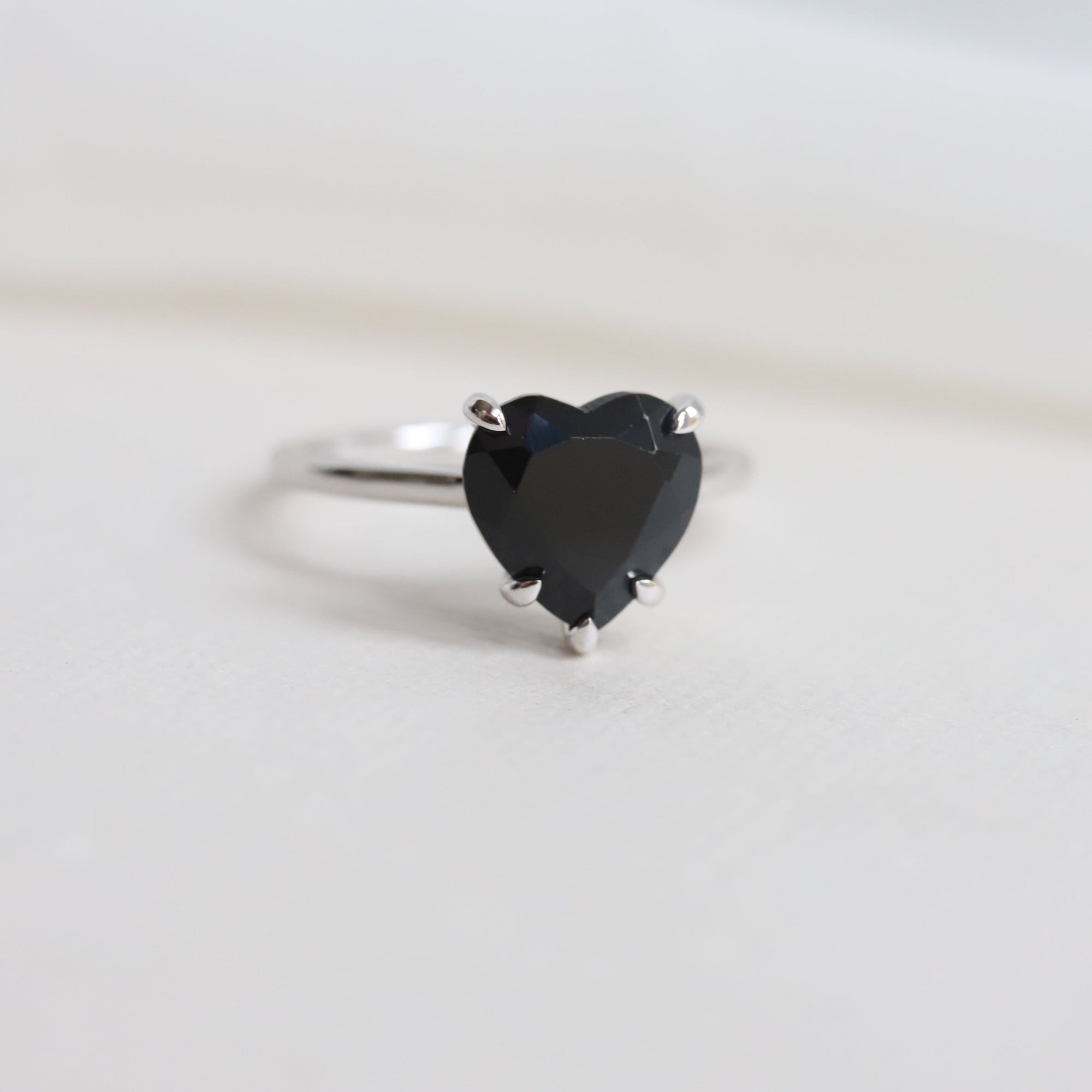 1.63ct Natural Black Onyx Heart Shape Stone in 14K Rose Gold Plated  Engagement Ring, Antique Heart Black Stone Ring, Gift for Wife Birthday -  Etsy Denmark