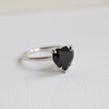 WYN Classic | 10 mm Heart Black Onyx Solitaire Ring