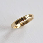 3 mm Beveled Edge Wedding Band