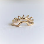 JOY | 5-Stone Double Arch Band in Pearl