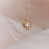 Peony No.2 | 14K Freshwater Pearl & Peony Necklace