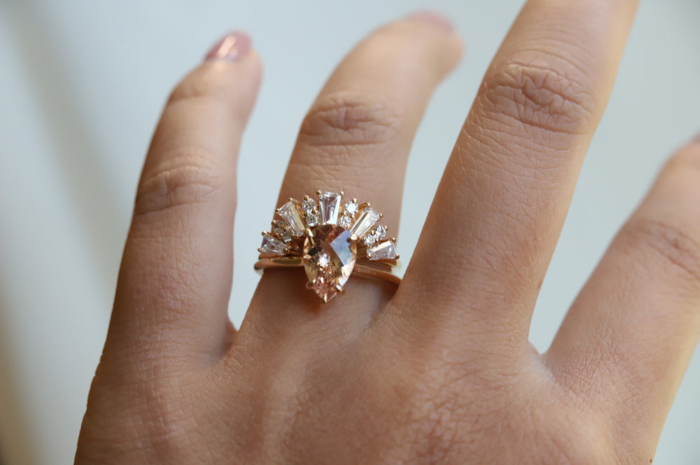 WYN Classic | Pear Morganite Solitaire Ring