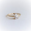 AVA | 0.8 ct Oval Dainty Cathedral Solitaire Ring