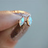 Diana | 14K Marquise Opal Stud Earrings - Emi Conner Jewelry 