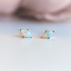 Diana | 14K Marquise Opal Stud Earrings - Emi Conner Jewelry 