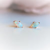 Diana | 14K Marquise Opal Stud Earrings - Emi Conner Jewelry 