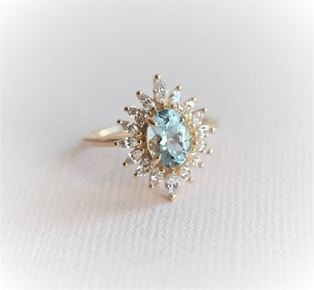 READY TO SHIP | Lana 14K Oval Aquamarine