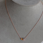 Bella | Citrine & Blue Topaz Cluster Necklace