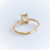 Carolyne | 0.5 ct. Emerald-Shaped Ring (Step Cut)