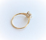 AVA | 1 ct. Oval Dainty Cathedral Solitaire Ring