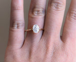 AVA | 1 ct. Oval Dainty Cathedral Solitaire Ring